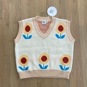 Princess Polly Bloom Sweater Vest in beige size S/m
